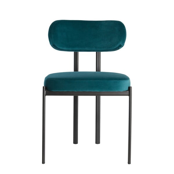 Sametové jídelní židle v petrolejové barvě v sadě 2 ks Sonja – Light & Living-image-3