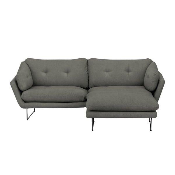 Set šedozelené pohovky a sedacího pufu Windsor & Co Sofas Comet