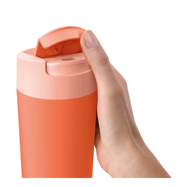 Oranžový cestovní hrnek 450 ml Sipp – Joseph Joseph-image-2