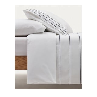 Bílé povlečení na jednolůžko/prodloužené z bavlněného perkálu 150x220 cm Cintia – Kave Home