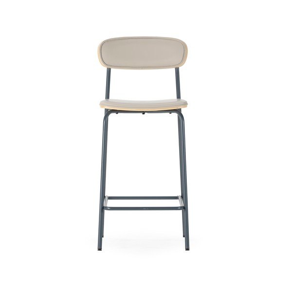 Béžové čalouněné barové židle v sadě 2 ks (výška sedáku 65,5 cm) Saula – Marckeric-image-2