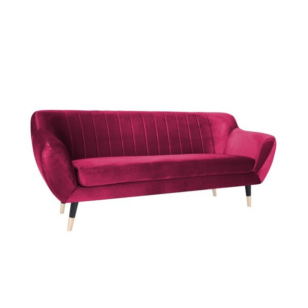 Růžová pohovka s černými nohami Mazzini Sofas Benito, 188 cm-image-2