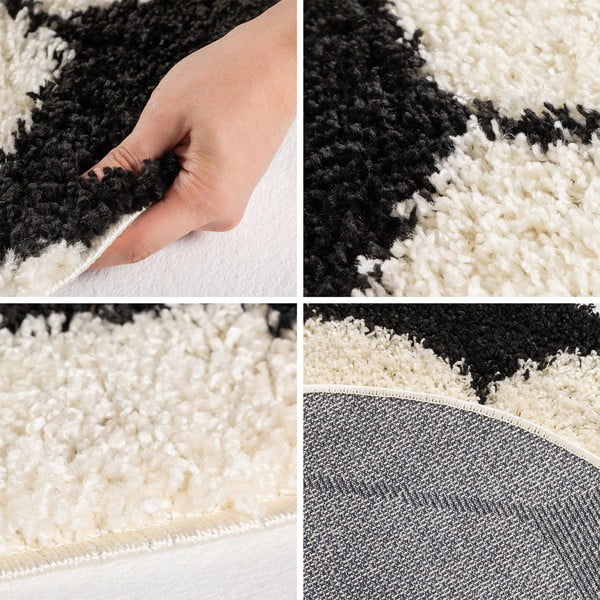 Černo-krémový dětský koberec ø 120 cm Fun – Ayyildiz Carpets-image-3