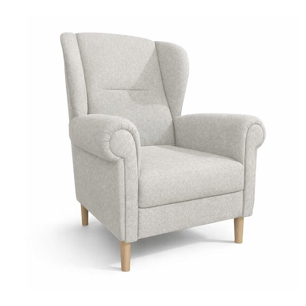 Béžové křeslo ušák Swan – Ropez