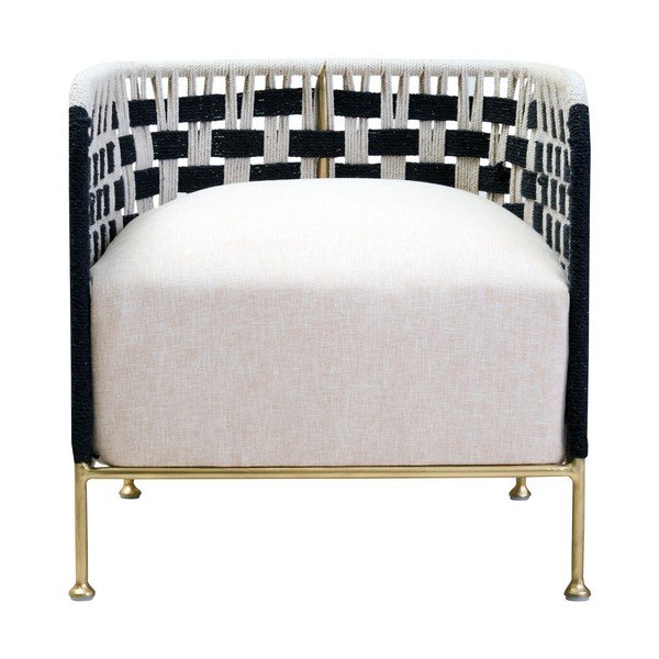 Černobílé křeslo Satna – Premier Housewares-image-2