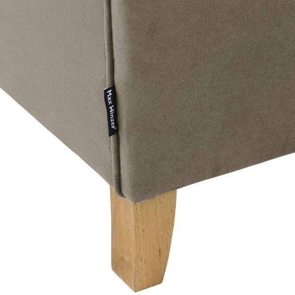 Hnědá sametová pohovka Max Winzer Lorris, 139 cm-image-1