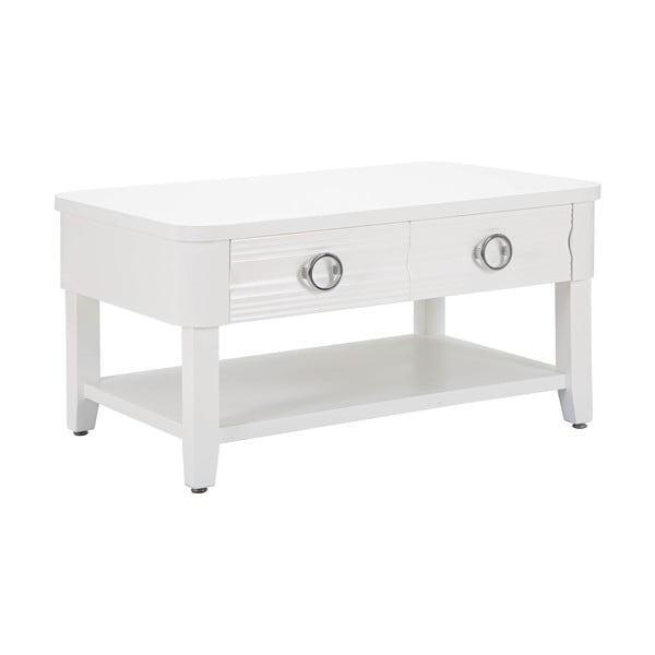 Bílý konferenční stolek z jedlového dřeva 60x90 cm Shine – Mauro Ferretti-image-2