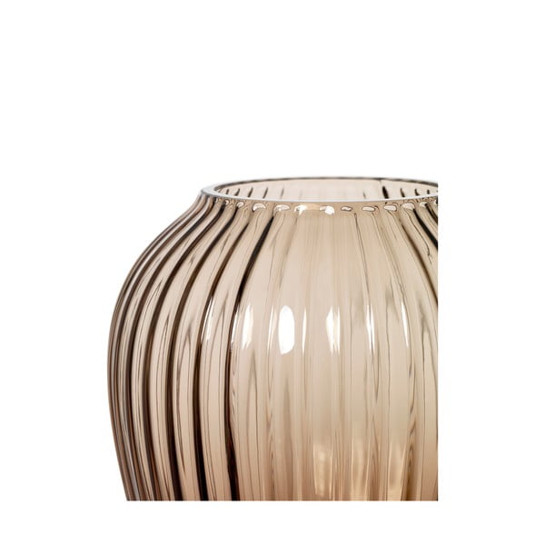 Hnědá skleněná váza Kähler Design Hammershøi, výška 18,5 cm-image-4