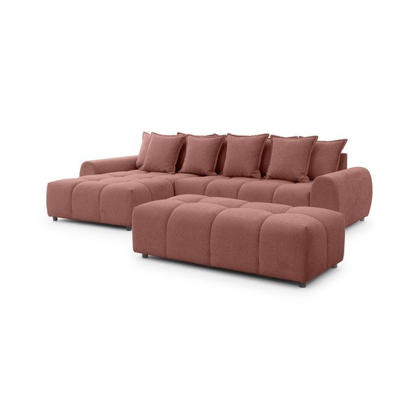 Podnožka v terakotové barvě Albane  – Ropez-image-4