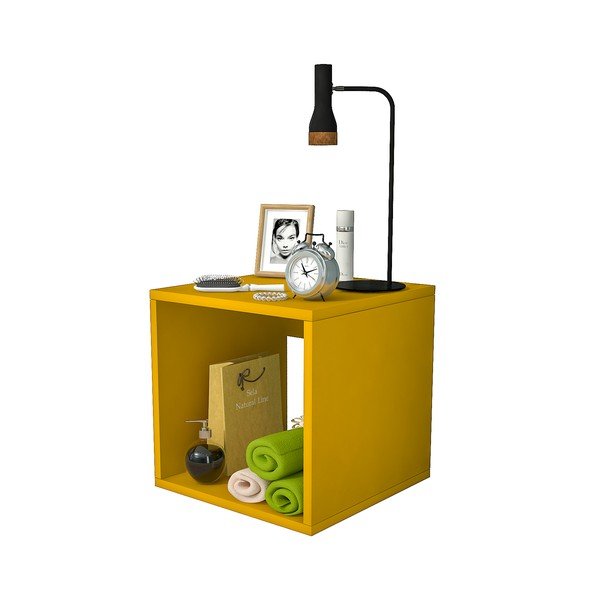 Žlutý noční stolek Biga – Gauge Concept-image-2