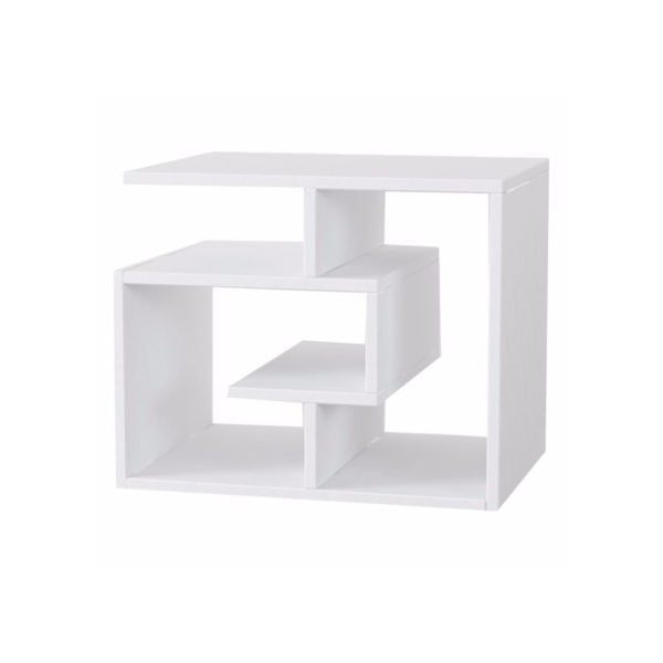 Bílý odkládací stolek k pohovce Labirent-image-4