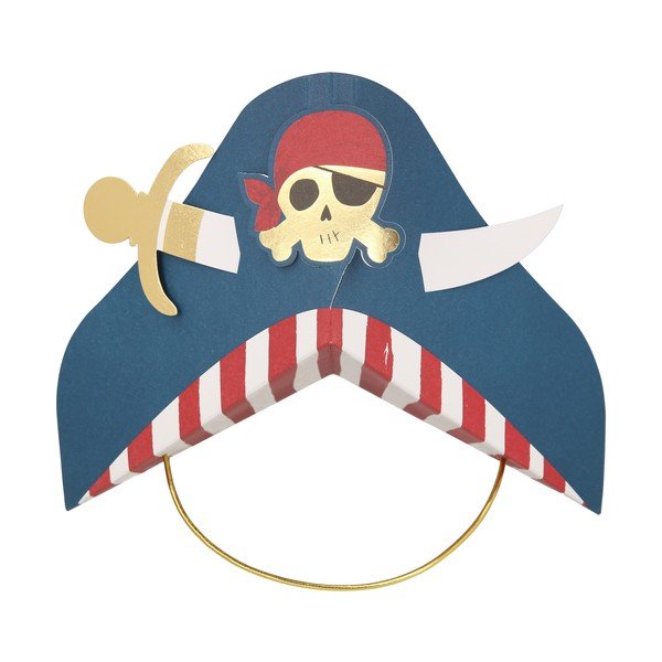 Papírové čepice v sadě 8 ks Pirate – Meri Meri-image-2