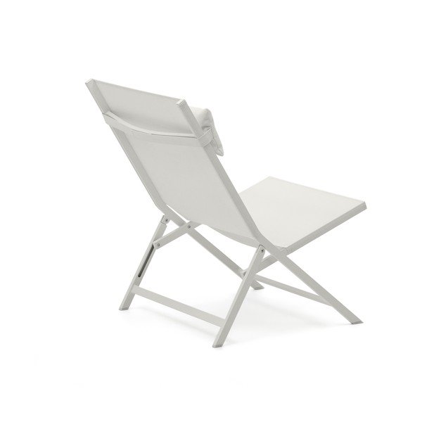 Bílé kovové zahradní křeslo Canutells – Kave Home-image-3