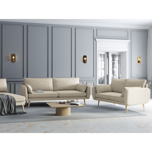 Béžová pohovka Kooko Home Lento, 228 cm-image-1