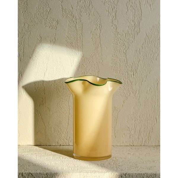 Žlutá skleněná váza (výška 31 cm) Endasi – Kave Home-image-1