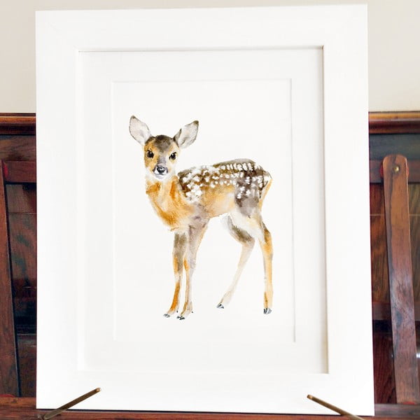 Plakát Baby Deer A4