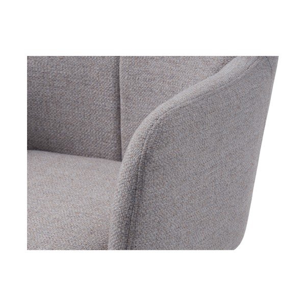 Světle šedé otočné relaxační křeslo Manning – Unique Furniture-image-1