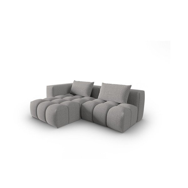 Šedá rohová pohovka (levý roh/s lenoškou) Verona – Cosmopolitan Design