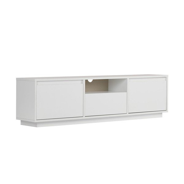 Bílý TV stolek 160x42x30 cm Sentinel – Kalune Design