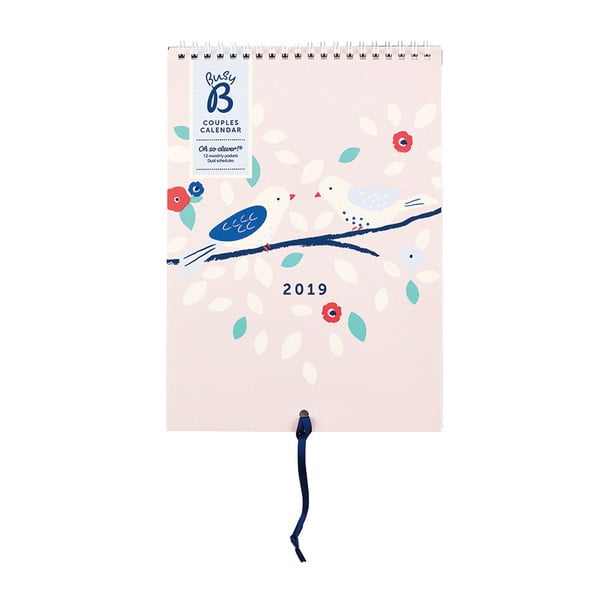 Partnerský nástěnný kalendář pro rok 2019 Busy B Pretty