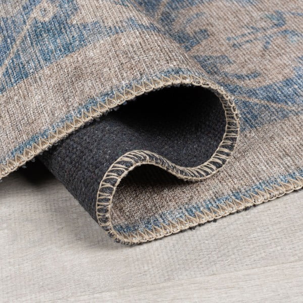 Modrý pratelný koberec 115x170 cm Orelia Global – Flair Rugs-image-2