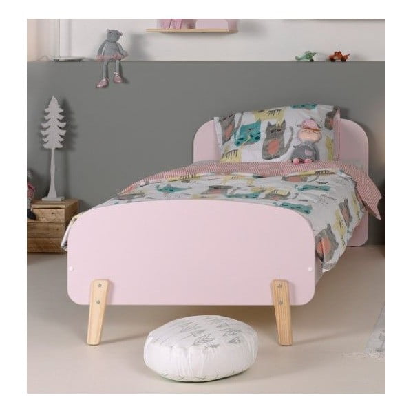 Růžová dětská postel Vipack Kiddy, 200 x 90 cm-image-1