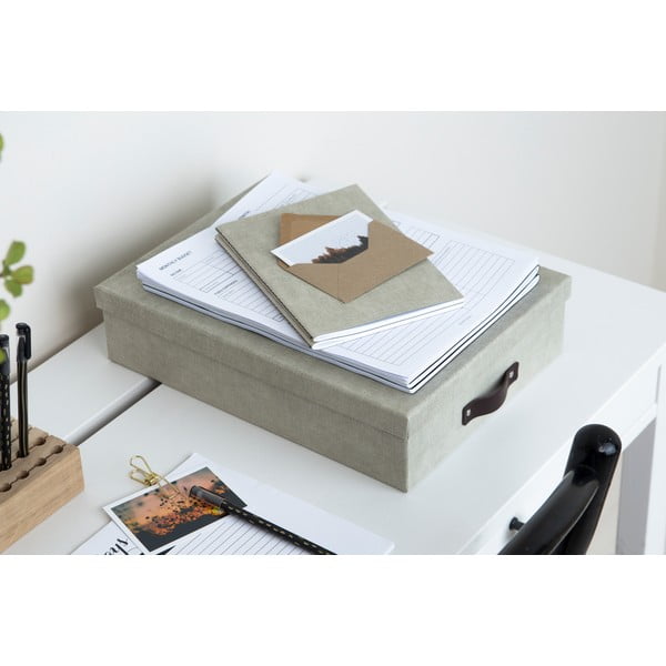 Béžová úložná krabice Bigso Box of Sweden Oskar-image-2