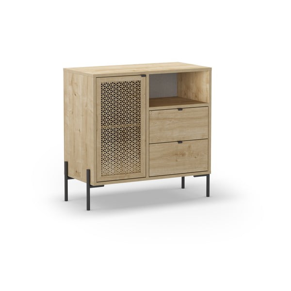 Skříňka v dekoru dubu v přírodní barvě 80x80 cm Inca – Marckeric-image-2