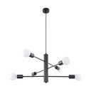 Černé zásvěsné svítidlo Sollux Donato 6