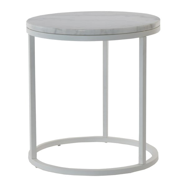Mramorový odkládací stolek s šedou konstrukcí RGE Accent, ⌀ 50 cm