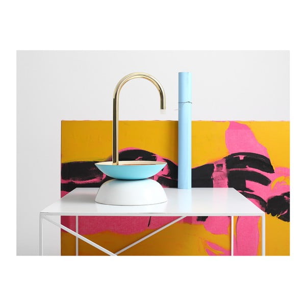 Bílý konferenční stolek CustomForm Memo, 100 x 100 cm-image-4