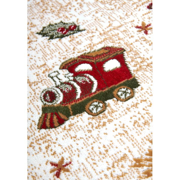 Červený kulatý koberec s vánočním motivem s příměsí bavlny ø 160 cm Toy's Delight Red Christmas – Villeroy&Boch-image-4