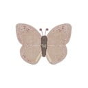 Světle růžovo-béžový pratelný ručně tkaný bavlněný dětský koberec 90x120 cm Baby Butterfly – Lorena Canals
