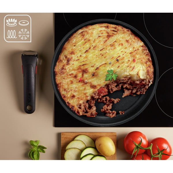 Hliníková sada nádobí 8 ks INGENIO Black stone L3998802 – Tefal-image-1
