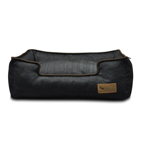 Tmavě modrý pelíšek pro psa 100x75 cm Lounge Bed Denim Medieval Blue / Dark Chocolate L – P.L.A.Y.-image-3