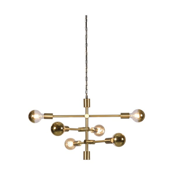 Závěsné svítidlo ve zlaté barvě se skleněným stínidlem ø 60 cm Nashville – it's about RoMi-image-2