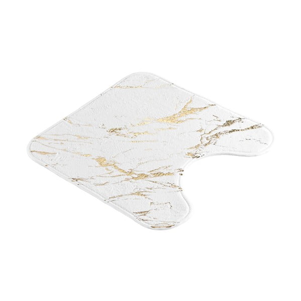 Bílá/ve zlaté barvě koupelnová předložka 45x45 cm Aquamarbre – douceur d'intérieur