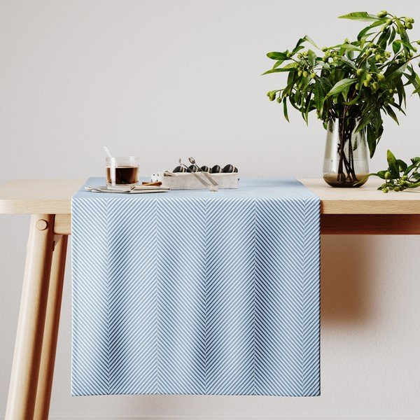 Sametový běhoun na stůl 40x140 cm Clear – AmeliaHome-image-3