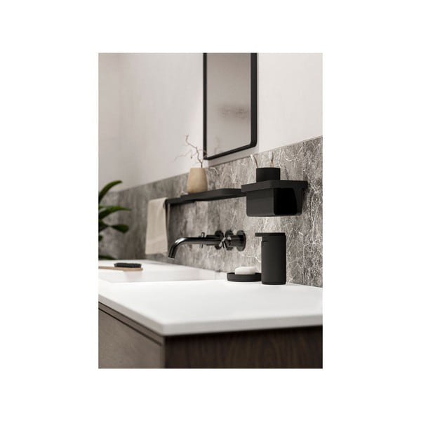 Černý kovový kelímek na zubní kartáčky Rim - Zone-image-2