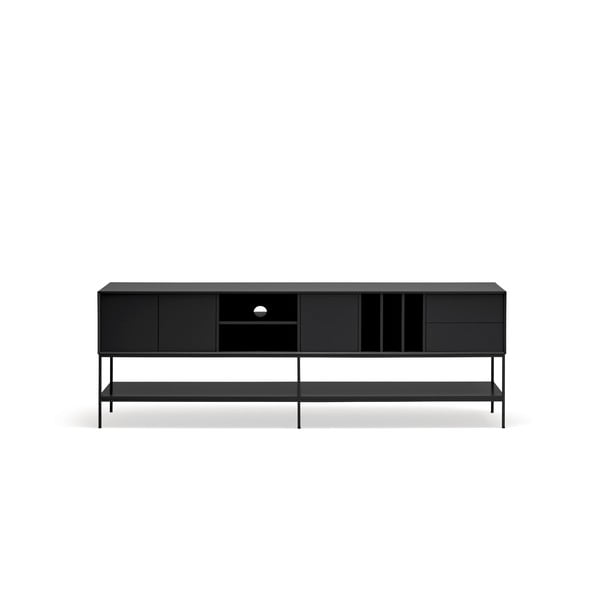 Černý TV stolek 220x74x45 cm Platt – Teulat