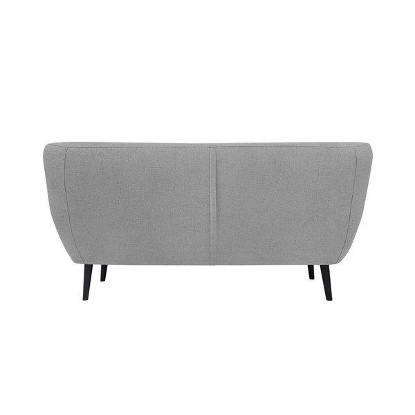 Světle šedá dvoumístná pohovka s hnědými nohami Mazzini Sofas Piemont-image-3