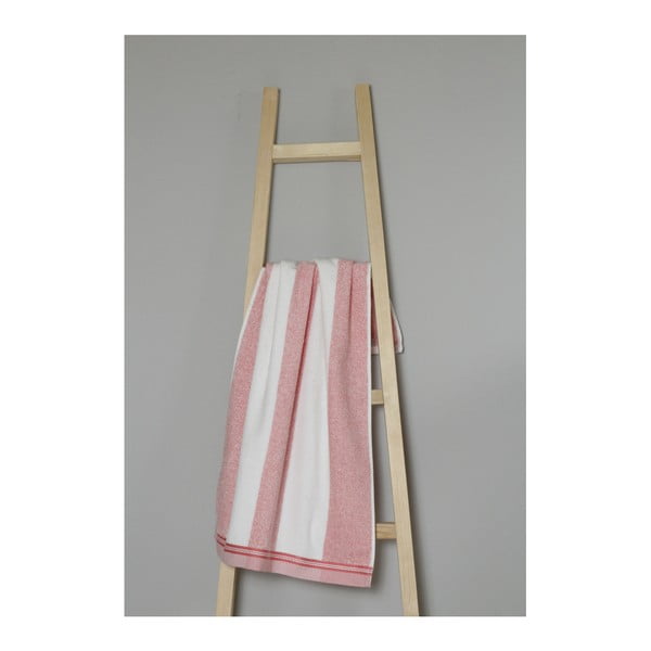 Růžovo-bílý bavlněný ručník My Home Plus Spa, 50 x 90 cm