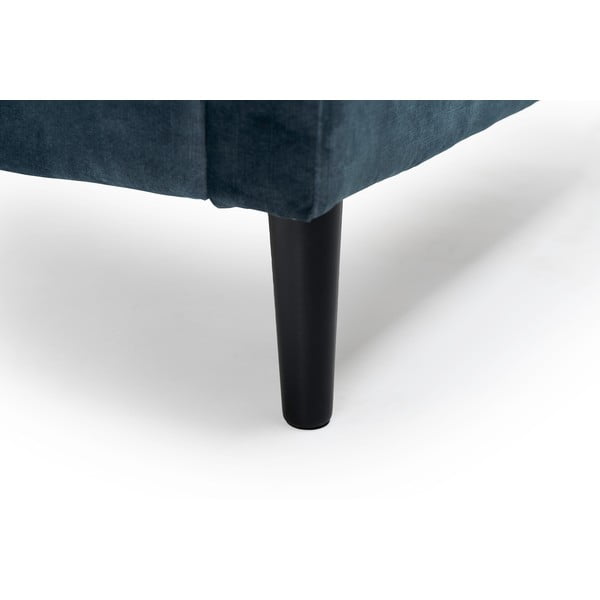 Tmavě modrá sametová pohovka 153 cm Adagio - Scandic-image-4