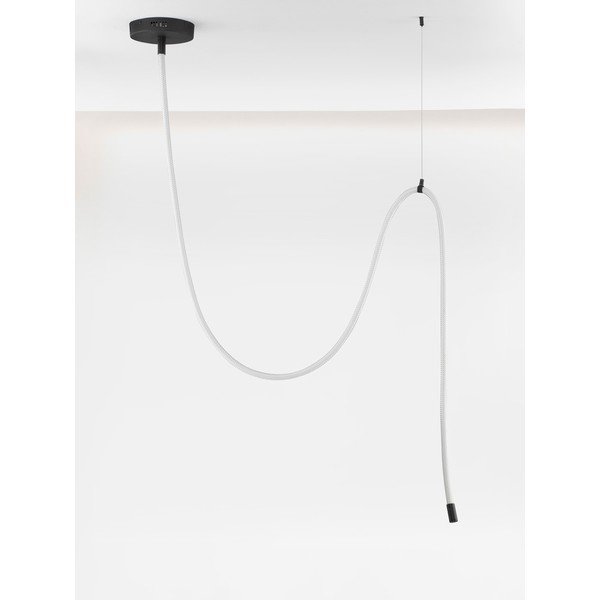 Bílé/matně černé ocelové LED stmívatelné závěsné svítidlo Ilane – Nova Luce-image-3