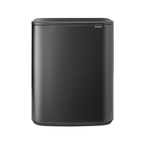Tmavě šedý dotykový ocelový odpadkový koš 60 l Bo Touch Bin – Brabantia-image-4