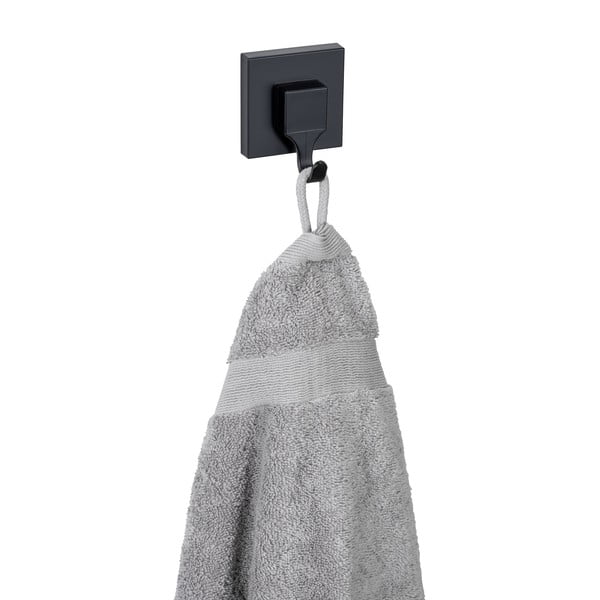 Černé samodržící plastové háčky v sadě 2 ks Quadro – Wenko-image-4