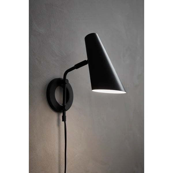 Černé nástěnné svítidlo do zásuvky ø 9,5 cm Cal – Markslöjd-image-1