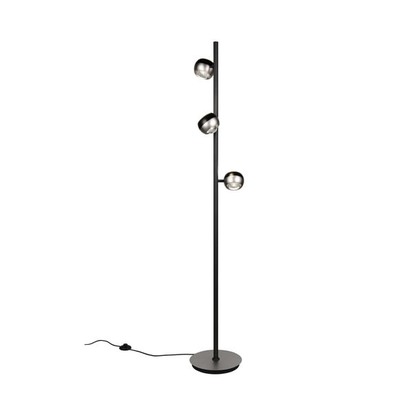 Černá/ve stříbrné barvě LED stojací lampa (výška 150 cm) Orbit – Trio Select-image-3