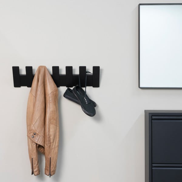 Černý kovový nástěnný věšák 64 cm Angle – Spinder Design-image-1