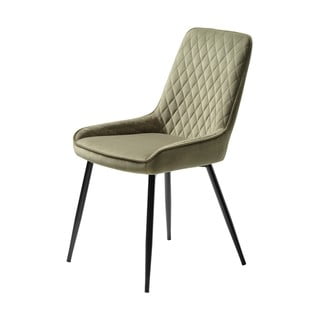 Zelená sametová jídelní židle Milton – Unique Furniture